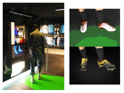 Trying On Shoes Made Easy At the Adidas Shop In Paris